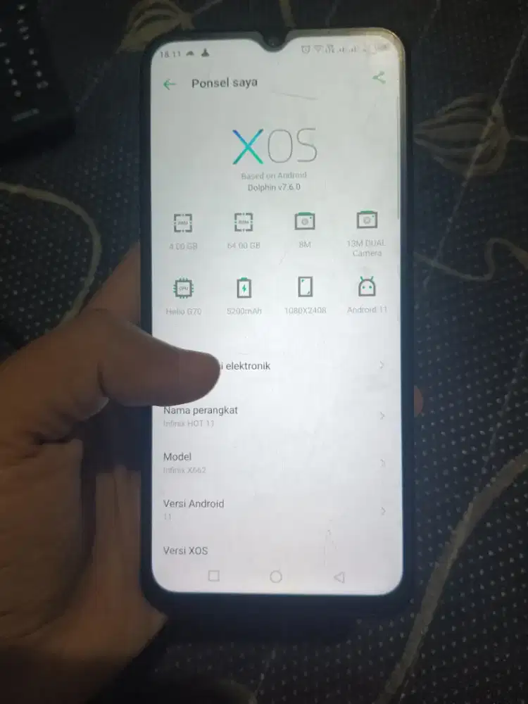 Infinix Hot 11 Bekas