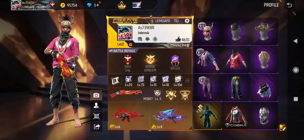 Jual akun FF aman & amanah 100% really & tepercaya