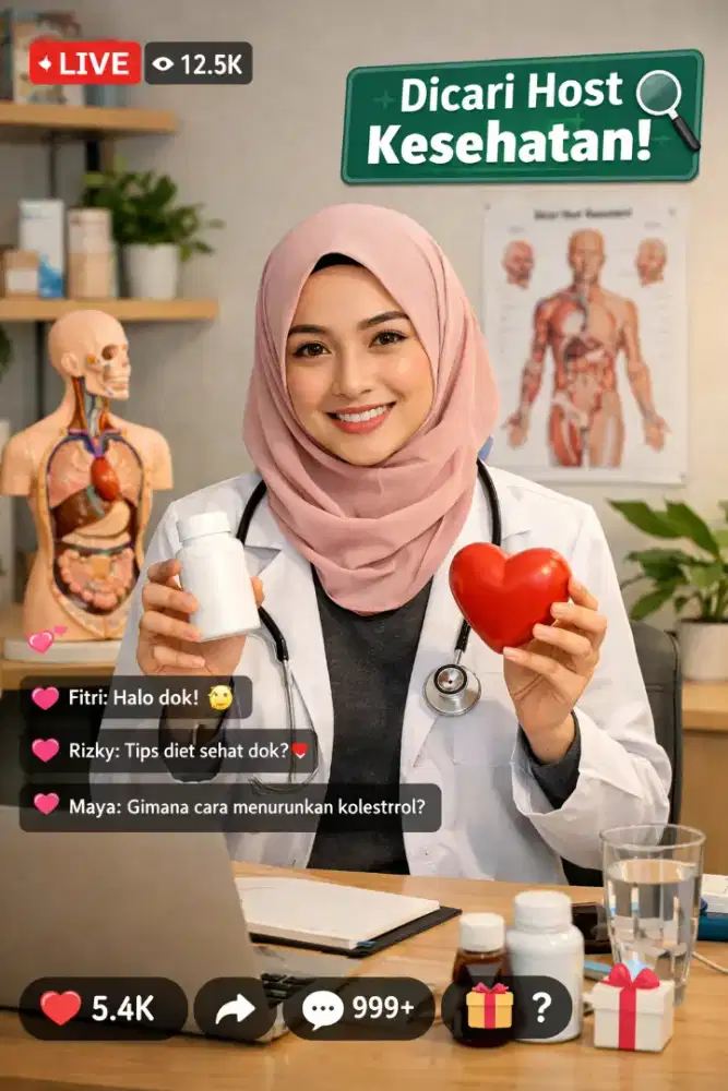 LOWONGAN HOST LIVE TIKTOK (PRODUK KESEHATAN)