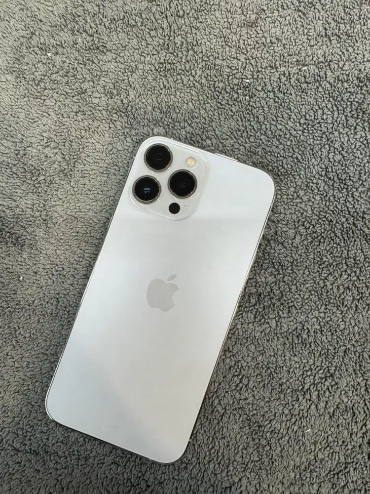 iPhone 13 Pro Max 512GB Silver Ex iBox BH 92% Lengkap