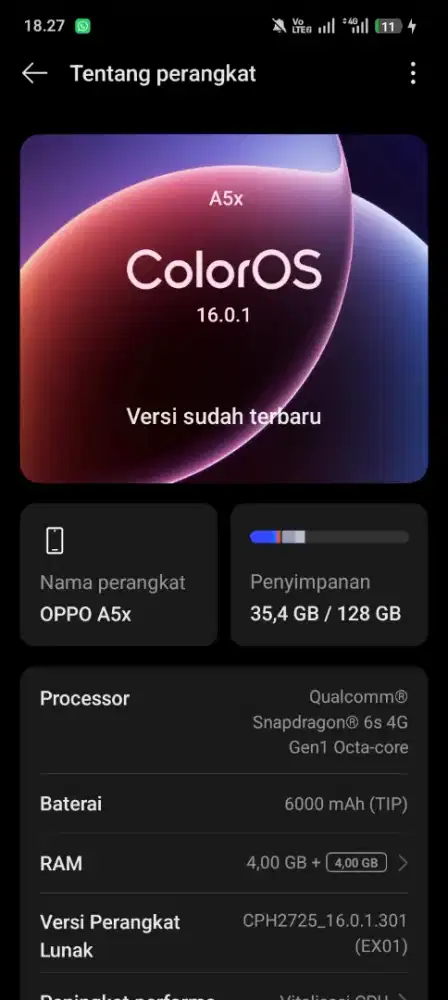 OPPO A5X LIKE NEW