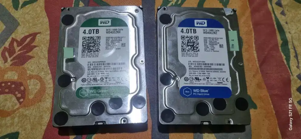 Hard Disk 4.0TB WD Blue Dan Western Green 4.0TB