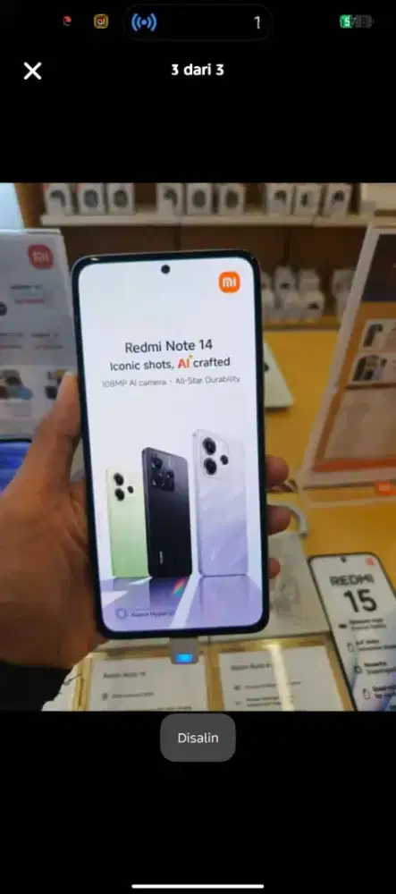 Xiaomi note 14 bunga ringan cukup ktp