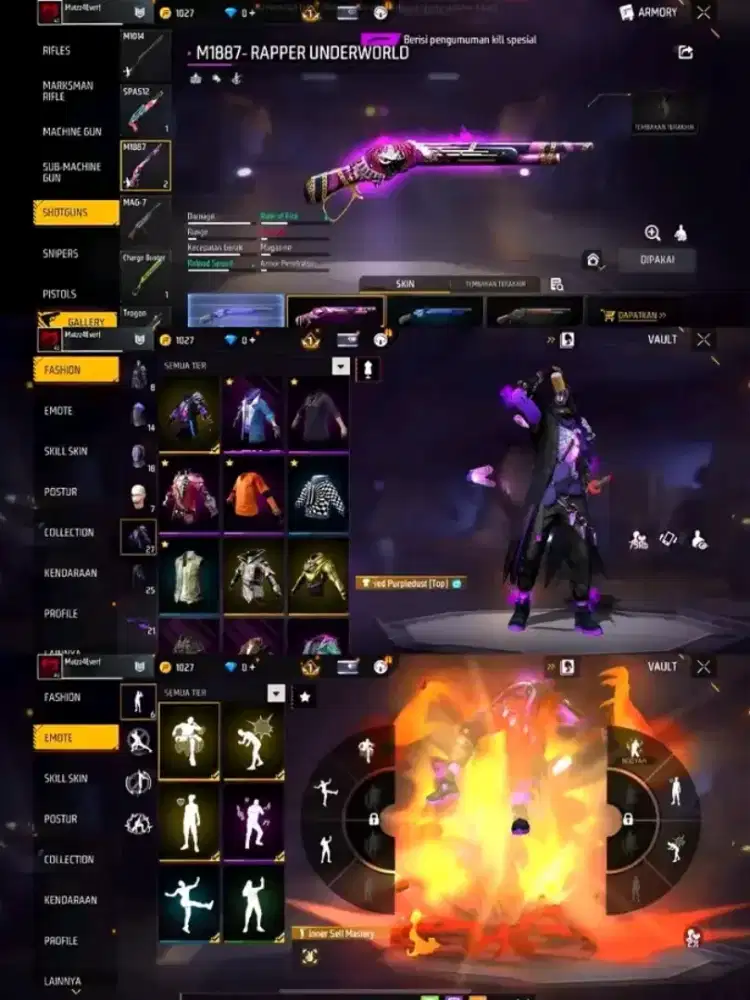 JUAL BELI AKUN FF AMANAH TERPERCAYA MINAT PM