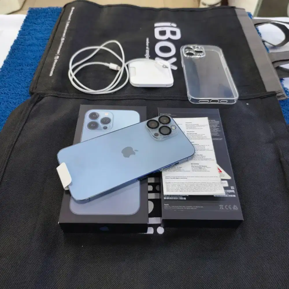Iphone 13 Pro Max 256gb 99,9% Like new Minus Wifi Only Ex resmi iBox