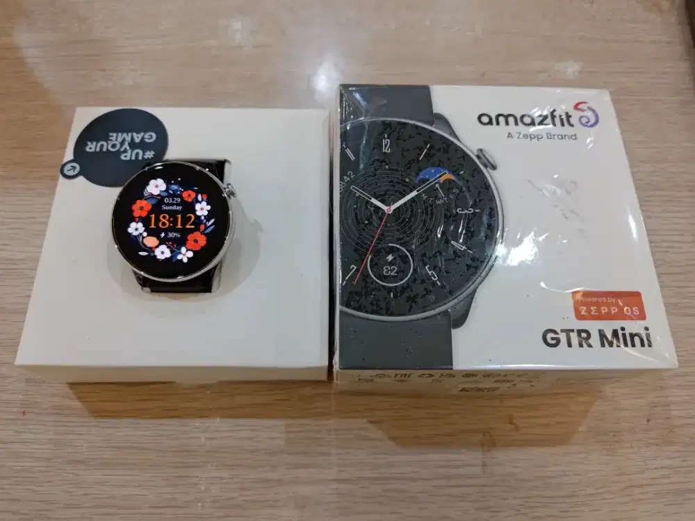 Amazfit GTR Mini 42mm Black fullset ori pemakaian September 2025