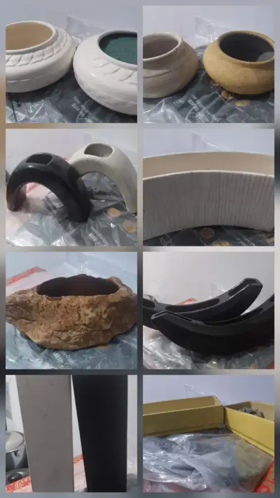 [200k] BORONGAN 14 buah Vas Bunga berbagai bentuk