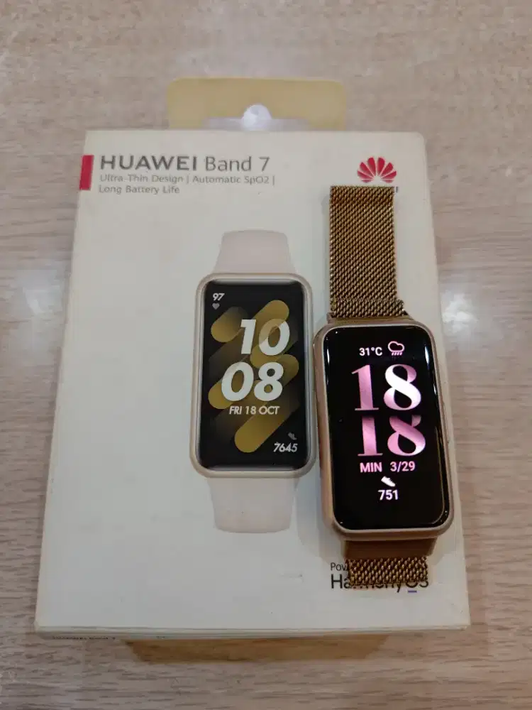Huawei Band 7 Pink Lengkap