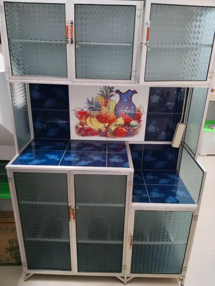 Jual rak piring kaca bekas