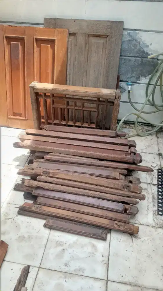 Take all kayu bekas railing n pintu