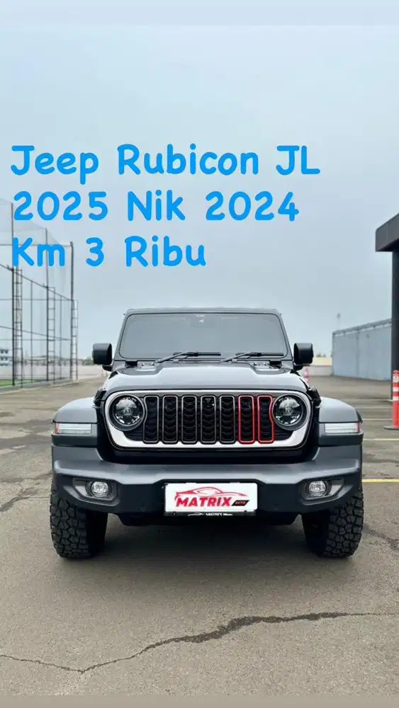 Jeep Rubicon JL 2025 Nik24 Black on black Siap pakai