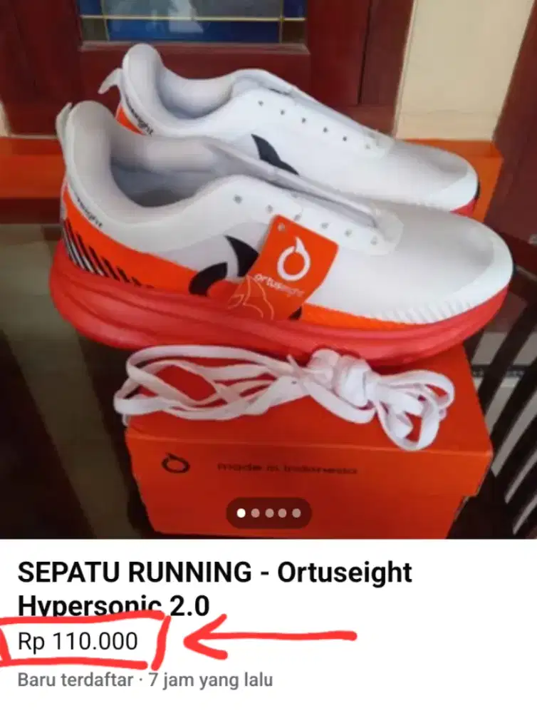 SEPATU RUNNING Ortuseight Hyoersonic 2.0 Size 40