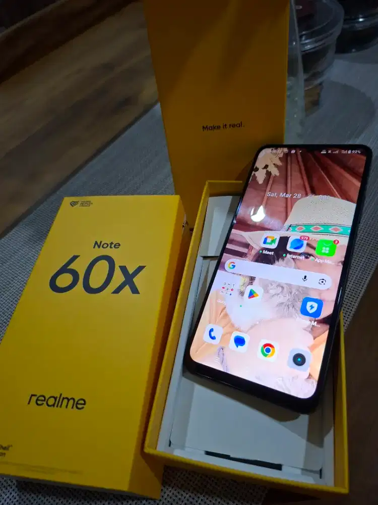 Handphone second realme note 60X