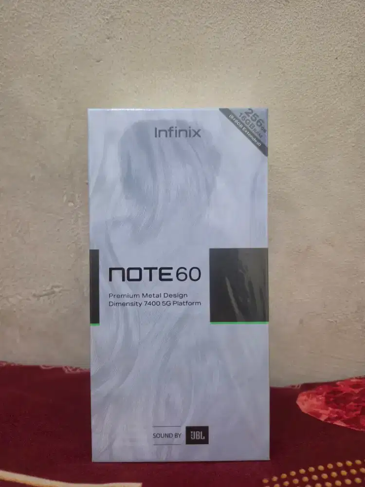 INFINIX NOTE 60 256GB NEW BARU HANYA BUKA SEGEL PLASTIK GA JADI PAKAI