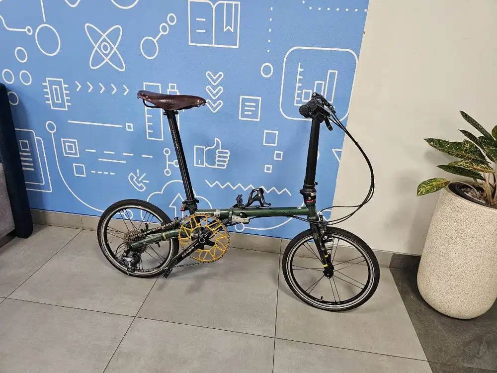 Sepeda lipat Fnhon (hijau)