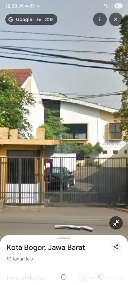 Sewa jual Gudang sholeh iskandar tanah Sareal