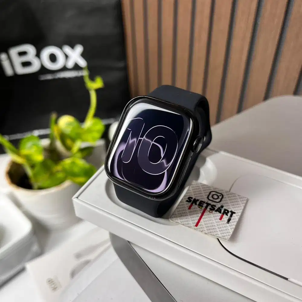 Apple Watch Series 10 42mm Jet Black iBox iwatch Battery Health 100%