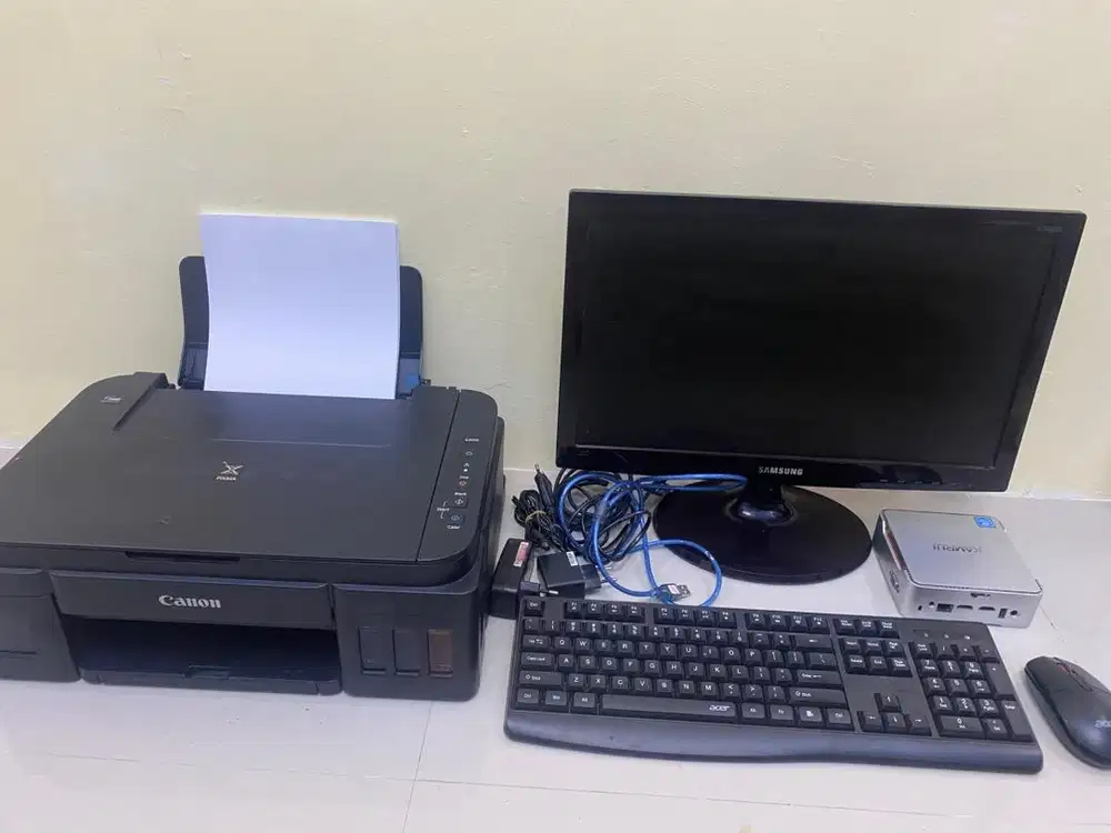 Komputer kamrui second windows perlu di install ulang + printer canon