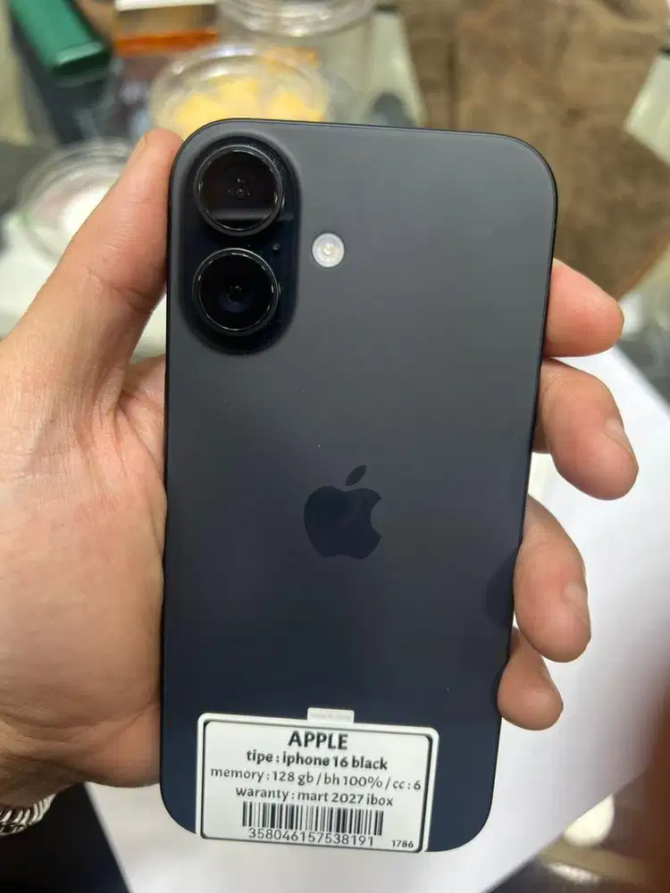Iphone 16 128GB Digimap Garansi On-18 Maret 2027 Like New