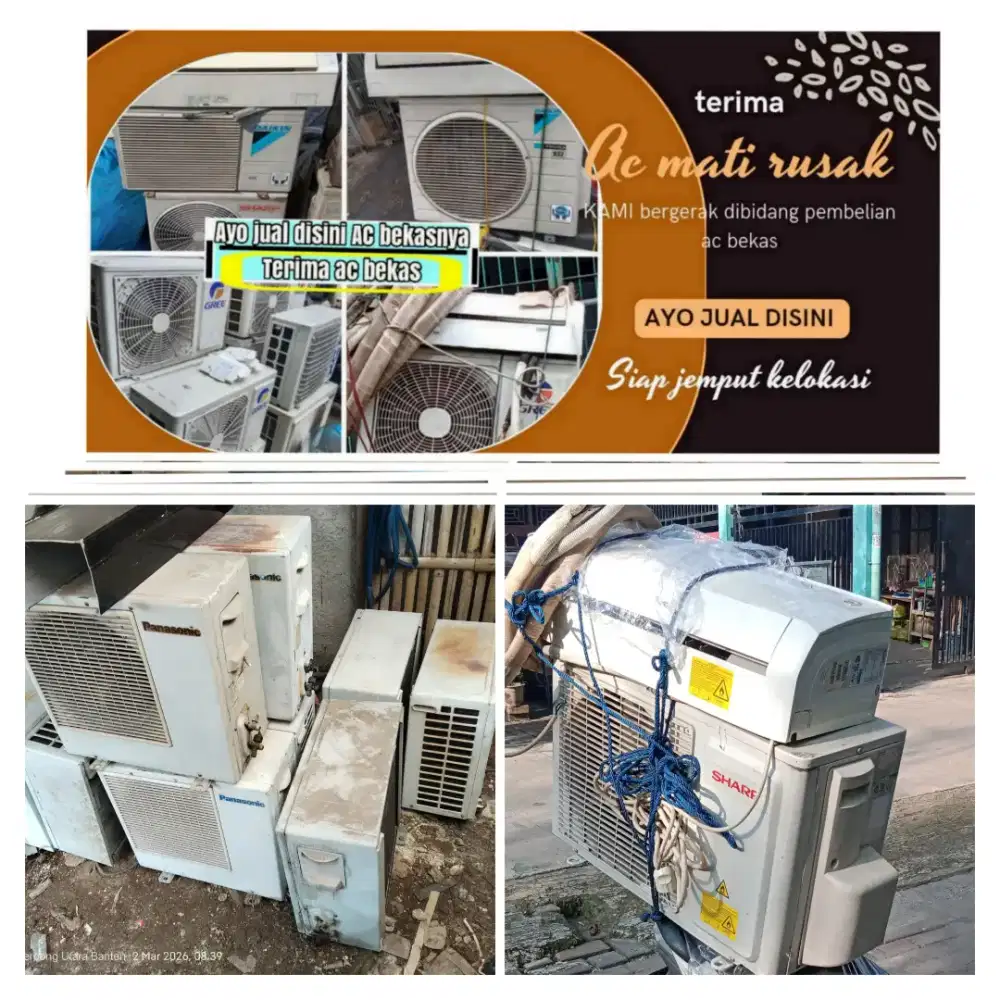 Terima ac bekas rusak
