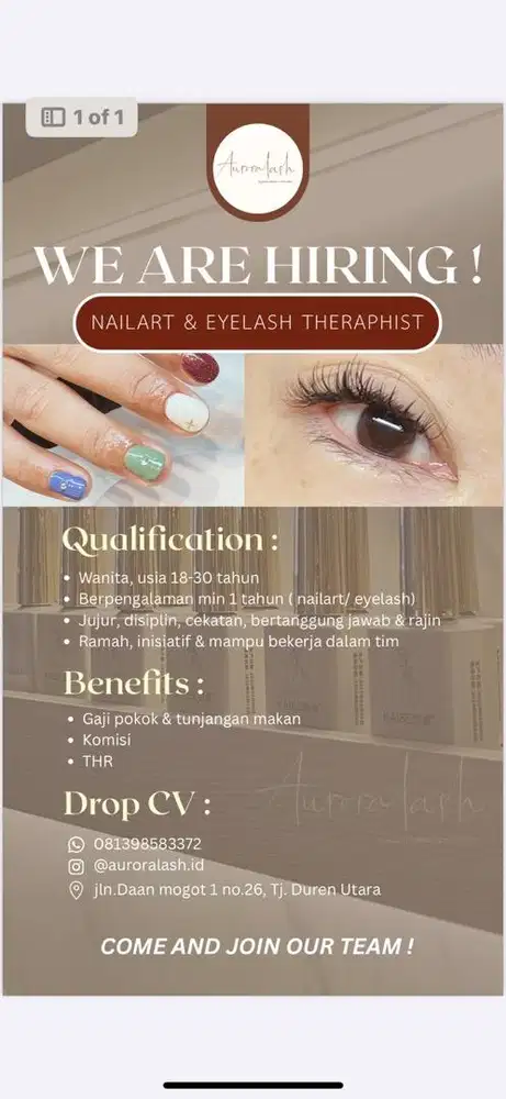 LOWONGAN KERJA NAIL ART