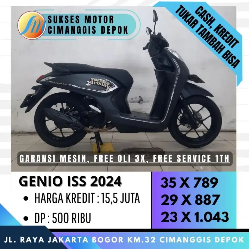 DP 500 GENIO ISS 2024 KREDIT MURAH CICILAN RINGAN [SUKSES MOTOR]