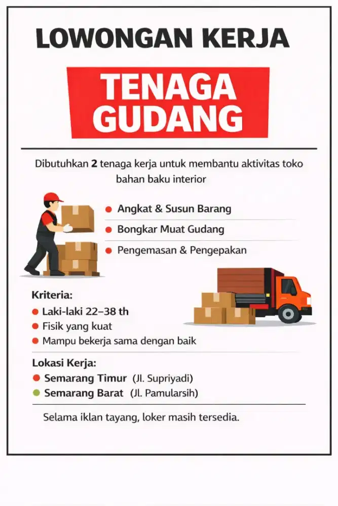 TENAGA GUDANG - Toko Interior