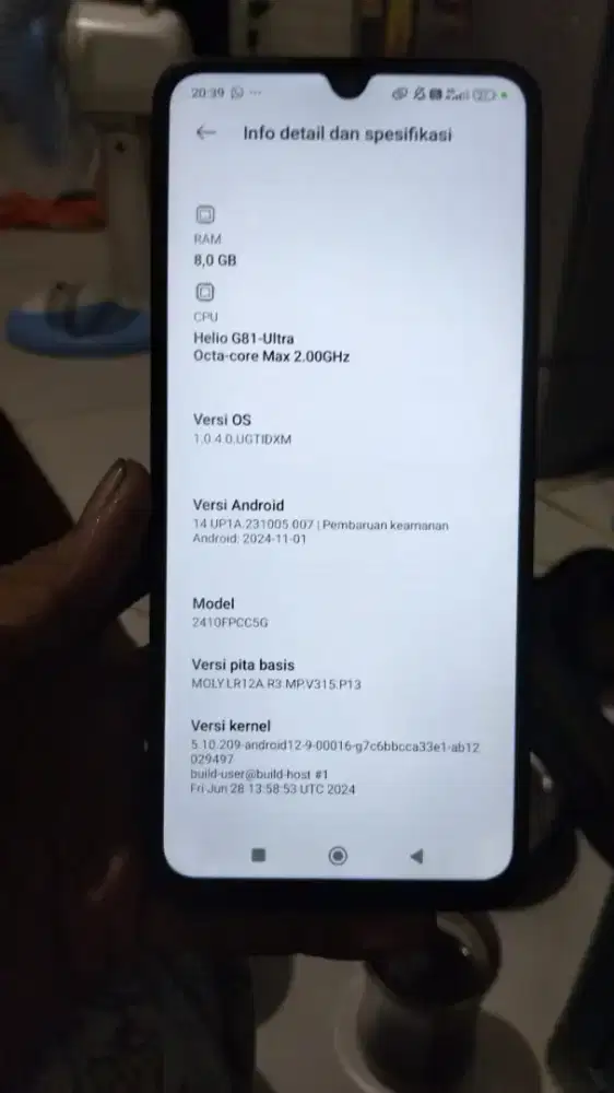 Jual HP poco c75 8/256