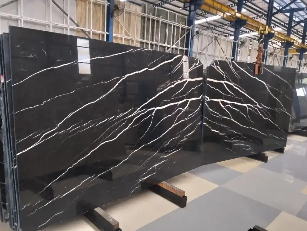 Marmer black premium lembaran