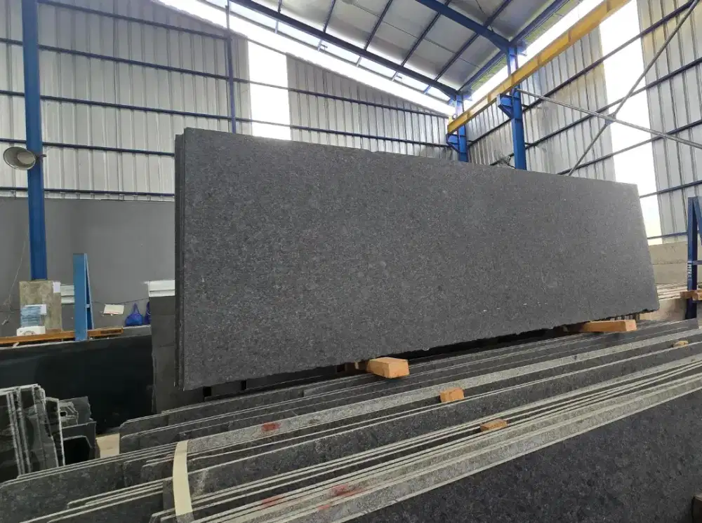 Granit leather steel grey