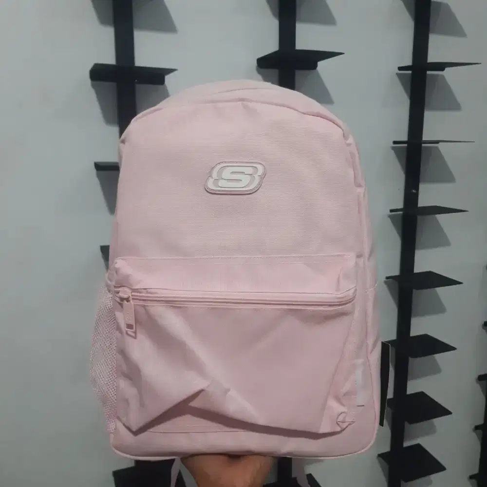 Backpack skechers wanita pinkpeach original