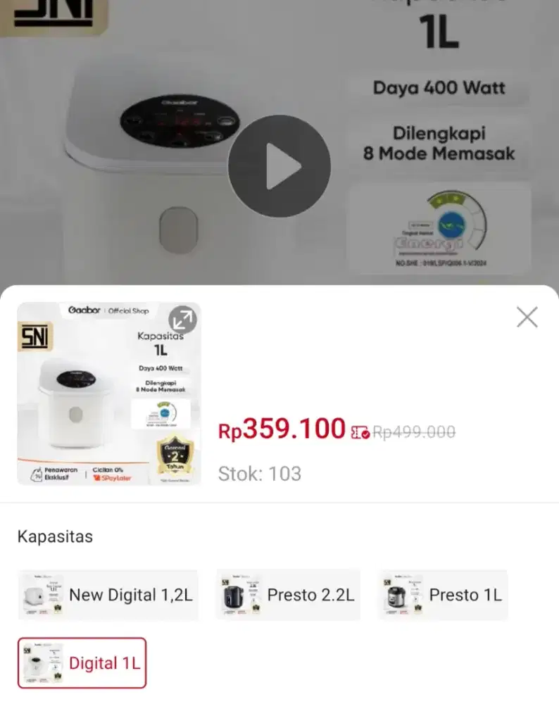 Magicom digital gaboor 1ltr