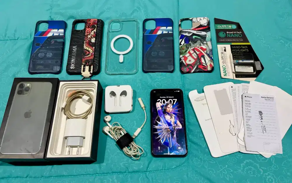 iphone 11 pro max 64gb midnight green resmi IBOX fullset mulus promax