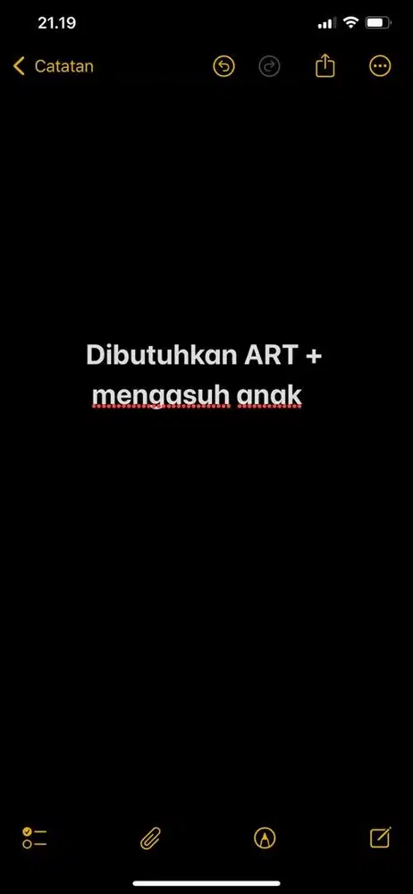 Dibutuhkan ART + mengasuh anak