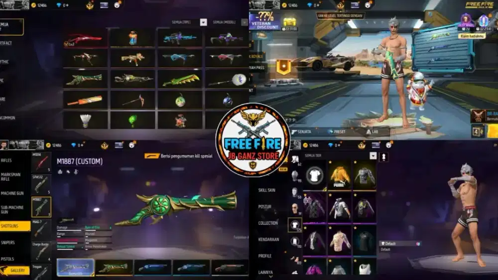 JUAL beli akun ff amanah tepercaya minat pm mimin