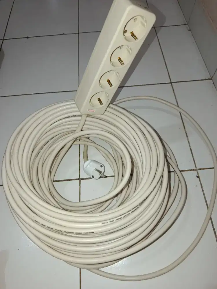 Jual Kabel Listrik Eterna NYM 1 roll + staker+terminal 3 colokan