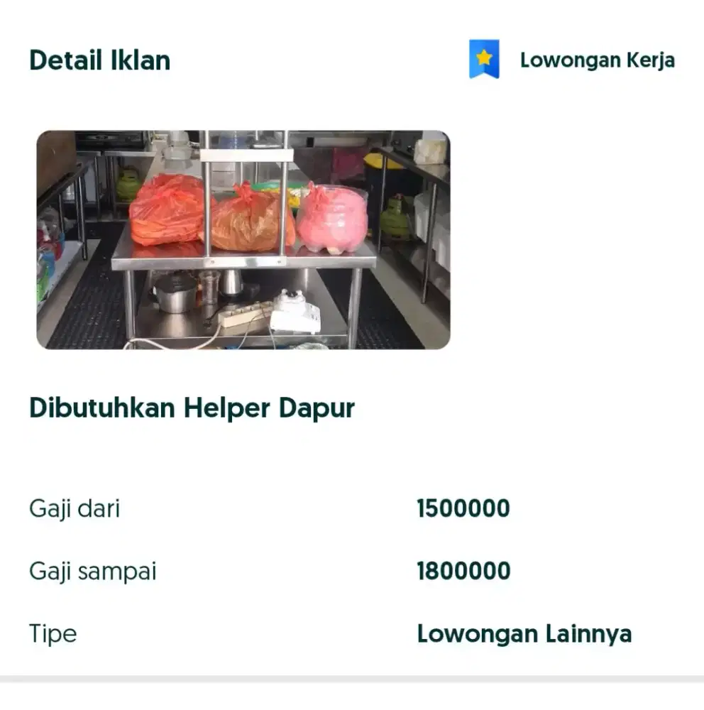 Dibutuhkan Segera
