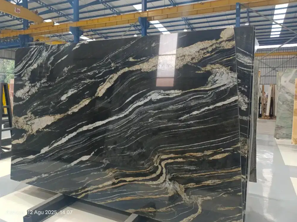 Granit titanium black granit dinding lembaran