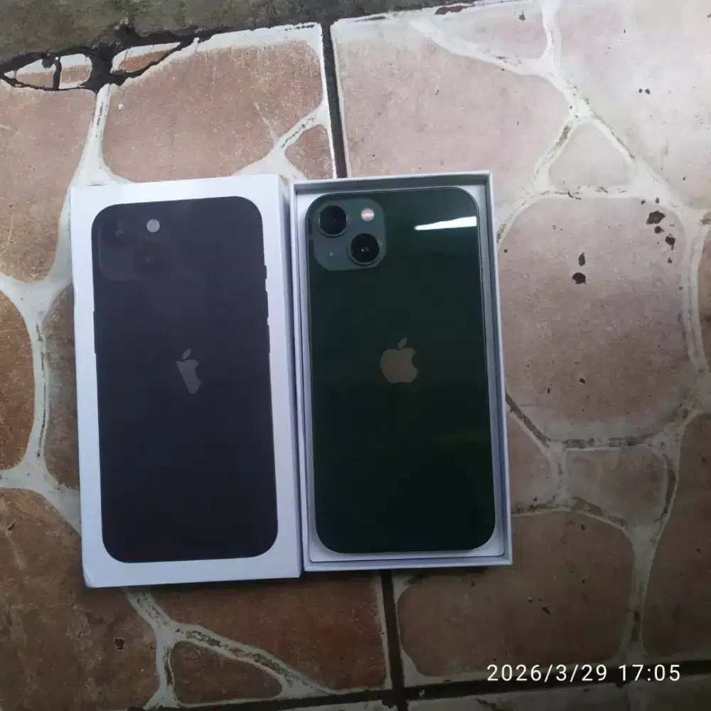 iPhone 13 128gb fulset siap riset di muka