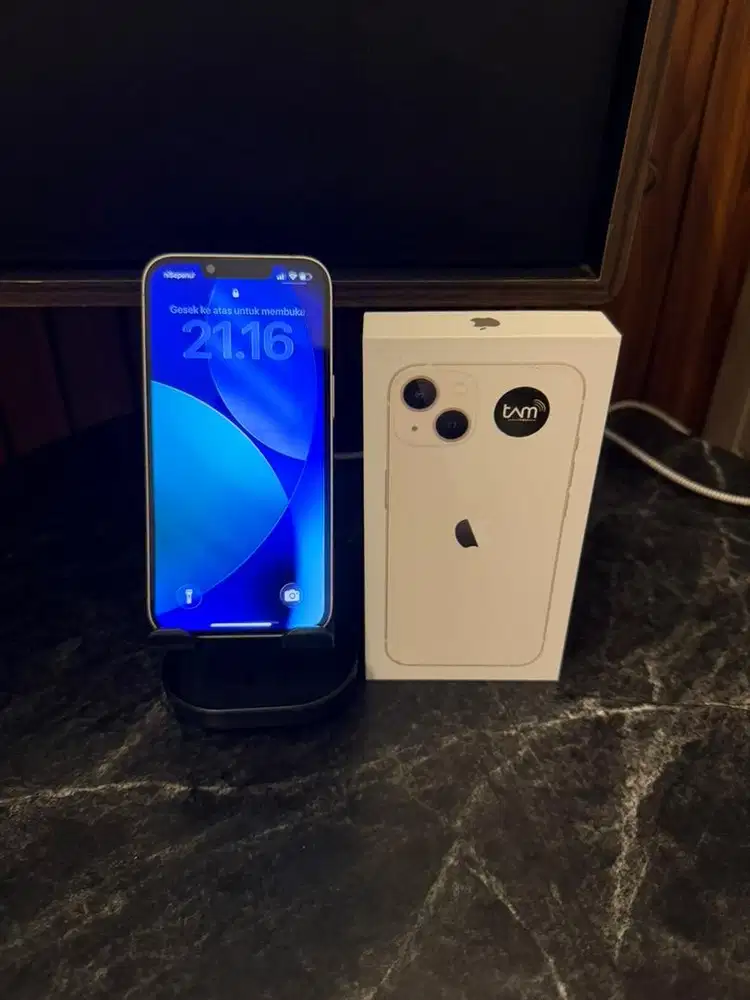 Iphone 13 Ibox warna putih 128gb second