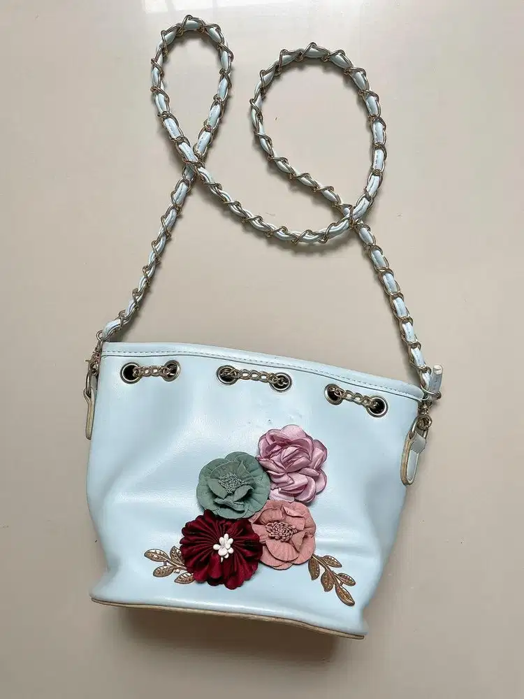 Tas murah fashion wanita bunga flower selempang