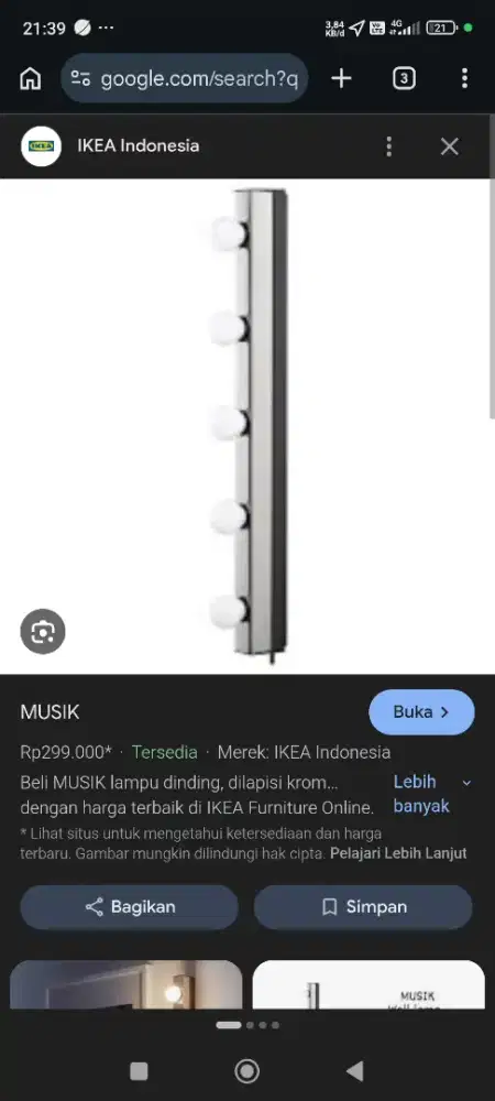 Lampu IKEA Musik