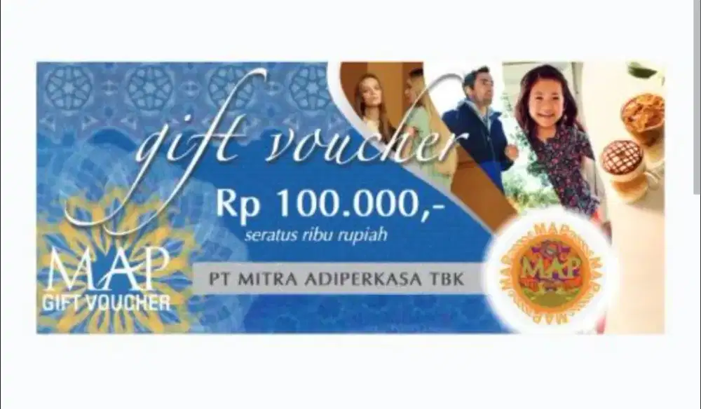 Voucher MAP @ 100 ribu