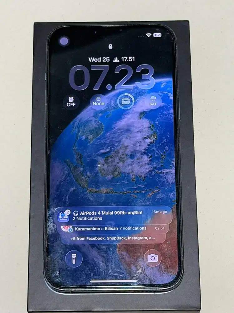 Iphone 13 pro max sierra blue 256gb ex indo