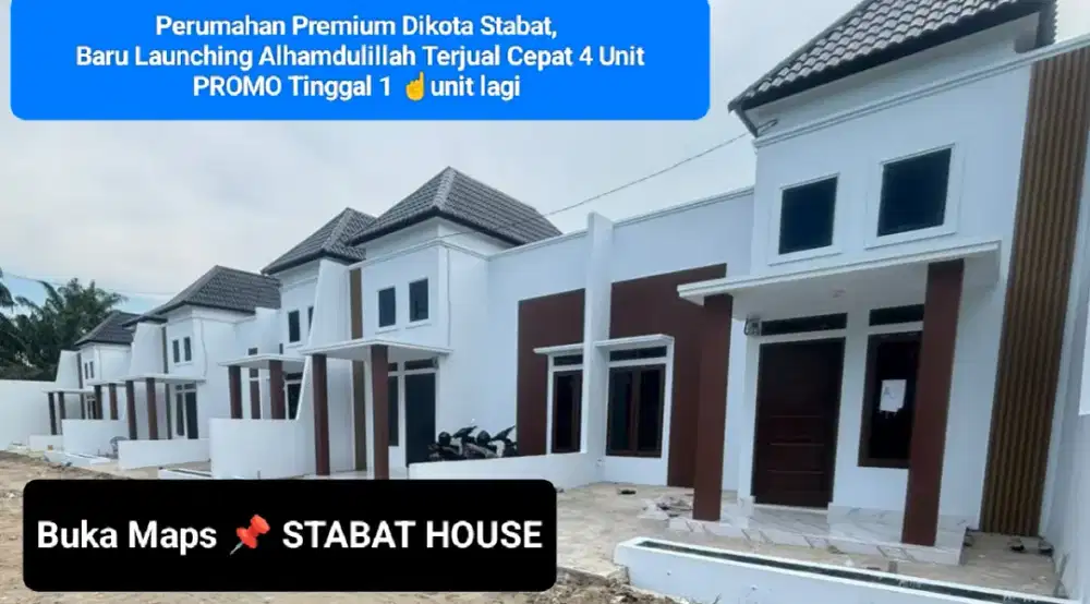 Perumahan Premium Baru Launching Alhamdulillah Terjual Cepat unit
