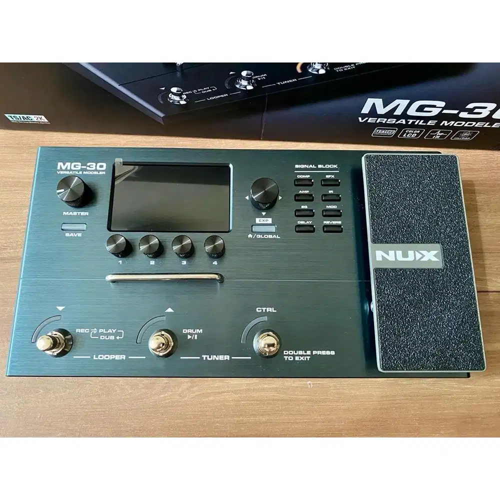 NUX MG-30 VERSATILE MODELER GUITAR BASS EFFECT Efek MG 30 MG30