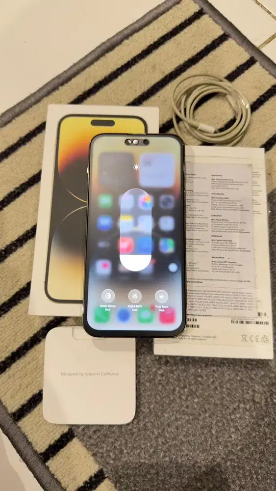 Iphone 14 Promax 128GB Gold Resmi Ibox Lengkap