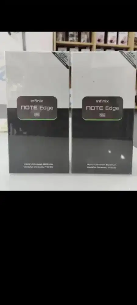 Infinix note edge 5G plus 8/256 layar lengkung