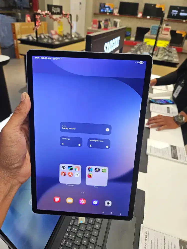 Samsung TAB S10 PLUS 5G Bonus Free Keyboard, Cover Case dan Speaker