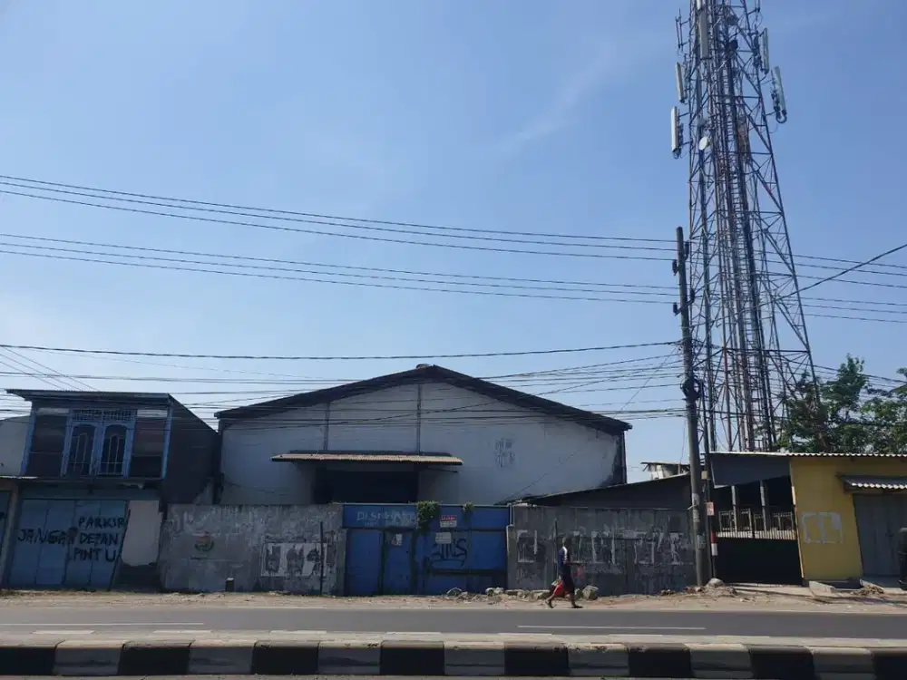 Gudang Raya Trosobo, Taman, Sidoarjo Butuh Renovasi. Murah Hadap Jalan Raya Only 4jt/m